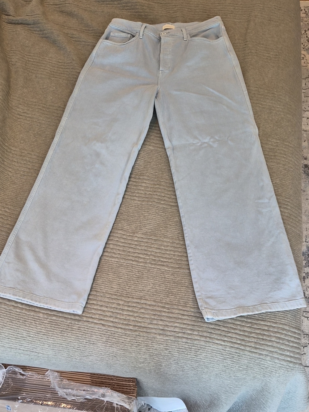 New Favorite Daughter The Masha Super High Rise Wide Leg In Coastal Blue Size 32